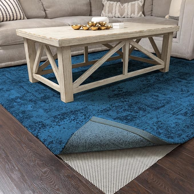 Veken 7x9 Ft Rug Pad Gripper for Hardwood Floors, Non Slip Rug Pads for Area Rugs, Thick Rug Grippers for Tile Floors, Under Carpet Anti Skid Mat, Keep Your Rugs Safe and in Place