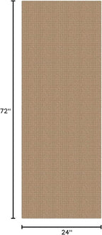 EARTHALL Woven Runner Rug 2x6 Ft Washable Runners for Hallways Cotton Non Slip Rubber Backed Kitchen Runner Braided Indoor Floor Carpet for Entryway, Hallway, Kitchen, Bedroom, Orange/Tan/Brown
