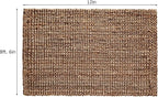 IRONGATE Jute Handspun Area Rug - Premium Jute Handwoven Reversible Chunky Textured Tan Beige Neutral Throw Accent Rug Carpet - Rustic Farmhouse Living Room Bedroom Den Study Décor - 8'6"x12' Natural