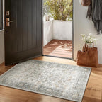 Washable Entryway Small Area Rugs: Door Mat Indoor Entrance 2x3 Boho Rug Stain Resistant Non-Slip Rubber Backing Soft Carpet for Kitchen Front Door Indoor Entrance Entry Bedroom Kids Room