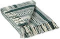 DII Braided Striped Decorative Throw Blanket, 50x60, Dark Green
