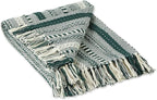 DII Braided Striped Decorative Throw Blanket, 50x60, Dark Green