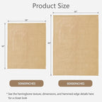 Knitted Throw Blanket 60"X80", Tan Brown Knit Throws for Bed, Super Soft Boho Chevron Blankets for Couch Sofa Chair Room Decor, Textured Decorative Farmhouse Cozy Lightweight