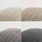 Fancy Homi Set of 4 Grey and White Lumbar Rectangle Decorative Throw Pillow Covers 12x20 Inch for Couch Bed Chair, Farmhouse Boho Room Decor, Soft Fuzzy Corduroy Textured Striped Cushion Case 30x50cm