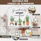 XLDLIOO Mental Health Gifts, Mental Health Plant Classroom Tapestry, Growth Looks Different for Everyone Tapestry Hanging for Bedroom, Inspirational Tapestries Wall Decor for Classroom Therapy Office Room 60x50in