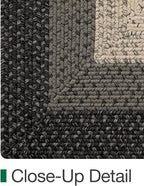 LUMI 4x6 Area Rug for Living Room, Natural Handwoven Rugs Non Slip, Farmhouse Braided Carpets No Shedding for High Traffic, Dining Room, Indoor, Outdoor, Patio