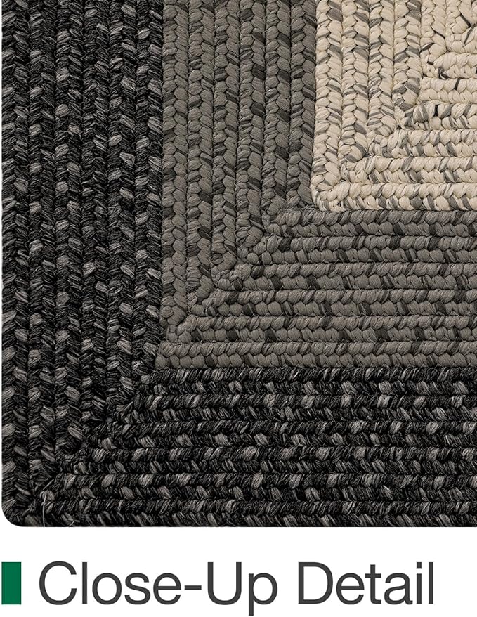 LUMI 4x6 Area Rug for Living Room, Natural Handwoven Rugs Non Slip, Farmhouse Braided Carpets No Shedding for High Traffic, Dining Room, Indoor, Outdoor, Patio