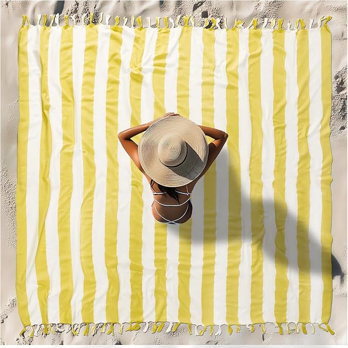Oversized Turkish Beach Towel Blanket XXL Cotton Sandproof Towels Boho Woven Extra Large Big Sand Free Giant Throw Blankets Huge Quilt XL Picnic Camping Necessities Cloud for Adult Gifts