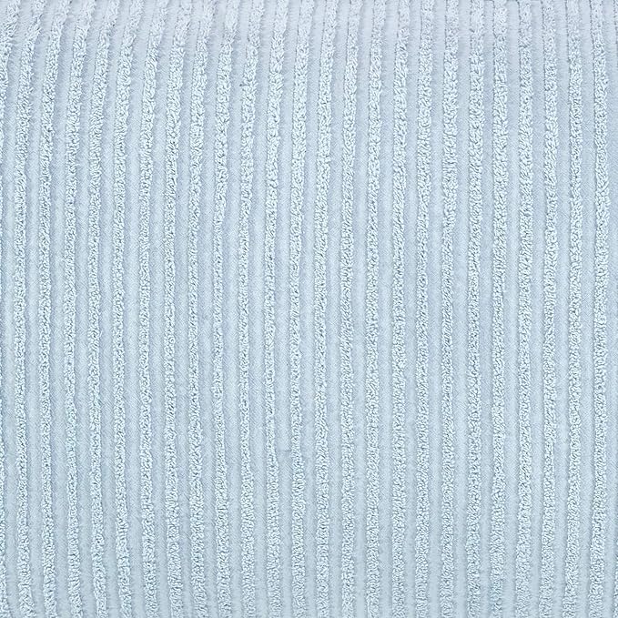 Better Trends Chenille Bedspreads Twin Size, Blue 100% Cotton Chenille Stripe Design Tufted Bedding Coverlet Soft Lightweight, 81"x110" 1 Pieces Jullian Collection