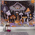 Yeoiat Purple Mushroom Tapestry Hippie Tapestry for Bedroom Cute Tapestries Aesthetic Wall Tapestries Hanging for Bedroom Dorm Living Room 70×90 Inches