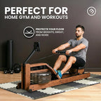 bemaxx Gym Mats Set - 18 pcs EVA Interlocking Foam Floor Tiles (12.6"x12.6"x0.4") 18sqft Protective Gym Flooring Sports Home Workout Exercise Mats Puzzle Garage Fitness Play-Room Pool Treadmill Bike