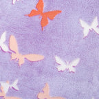 MeMoreCool Foldable Floor Mattress for Kids, Glow Butterfly Toddlers Trifold Nap Mat, Kids Folding Mattress Portable Sleeping Futon for Daycare or Floor Bed, 57x22 Inch Purple