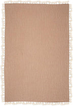 Crane Baby 6-Layer Quilt Muslin Swaddle Blanket, Soft Cotton Lightweight Nursery and Stroller Blanket for Baby Boys & Girls, Copper, 30 X 40