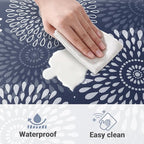 LuxStep Kitchen Mat Waterproof Kitchen Rugs for Floor Cushioned Anti-Fatigue Mat Non-Slip Standing Desk Mat Comfort Floor Mats for House Sink Office 17.3" x 39" Blue