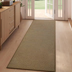 2x5 ft Hallway Runner Rug Boho Woven Washable Kitchen Runner Rugs Mat Non Slip, Soft Entryway Laundry Hall Runner Floor Carpet for Indoor Backdoor Bedroom Kitchen Living Room, Dark Brown/Coffee