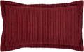 Better Trends Jullian Collection is Super Soft and Light Weight in Bold Stripes Design 100% Cotton Tufted Unique Luxurious Machine Washable Tumble Dry, King Sham, Burgundy