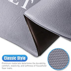 HappyTrends Kitchen Mat for Floor, 2PCS Cushioned Anti-Fatigue Kitchen Rugs, Waterproof Non-Slip Standing Mats and Rugs Set for Kitchen, Office, Laundry, Black, 17.3"×30"+17.3"×59"
