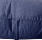 Thmyo 4-Pack 100% Cotton Comfortable Solid Decorative Throw Pillow Case Square Cushion Cover Pillowcase Sublimation Blank Pillow Covers Halloween DIY Throw Pillowcase(20x20inch/50x50cm,Dark Blue)