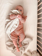 meowcards Muslin Swaddle Blankets for Baby, Unisex Baby Boys Girls Essentials, Large 47 x 47 inches, Boho Receiving Blankets Newborn Registry Must Haves (Beige-Rainbow, Printed)