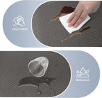 Mattitude Kitchen Mat 2PCS Kitchen Rugs Cushioned Anti-Fatigue Rug Waterproof Standing Desk Mat Kitchen Mats for Floor Kitchen Rug Set for Kitchen, Sink, Office 17.3"×30"+17.3"×59" Dark Grey