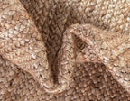 Unique Loom Braided Jute Collection Area Rug - Dhaka (4' 1" Square, Natural)