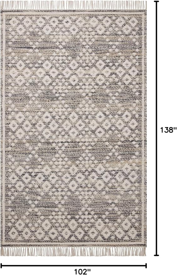 Loloi Angela Rose Rivers Collection RIV-01 Denim/Ivory 8'-6" x 11'-6" Reversible Area Rug