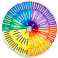 party greeting Wheel of Emotions Feelings Pillow Round Velvet Feelings Wheel Emotion Throw Pillow Circle Seating Floor Cushion for Office Home Room Sofa Decor Counselor Physical Therapist Gift Rainbow
