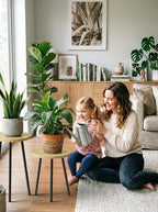 Plant Stand Indoor Tall: Corner Wood Plant Stand 2 Pack Mid Century Modern Decor - Small Round Plant Table for Indoor Plants - Outdoor Plant Holder for Patio Living Room Bathroom Office (Burlywood)
