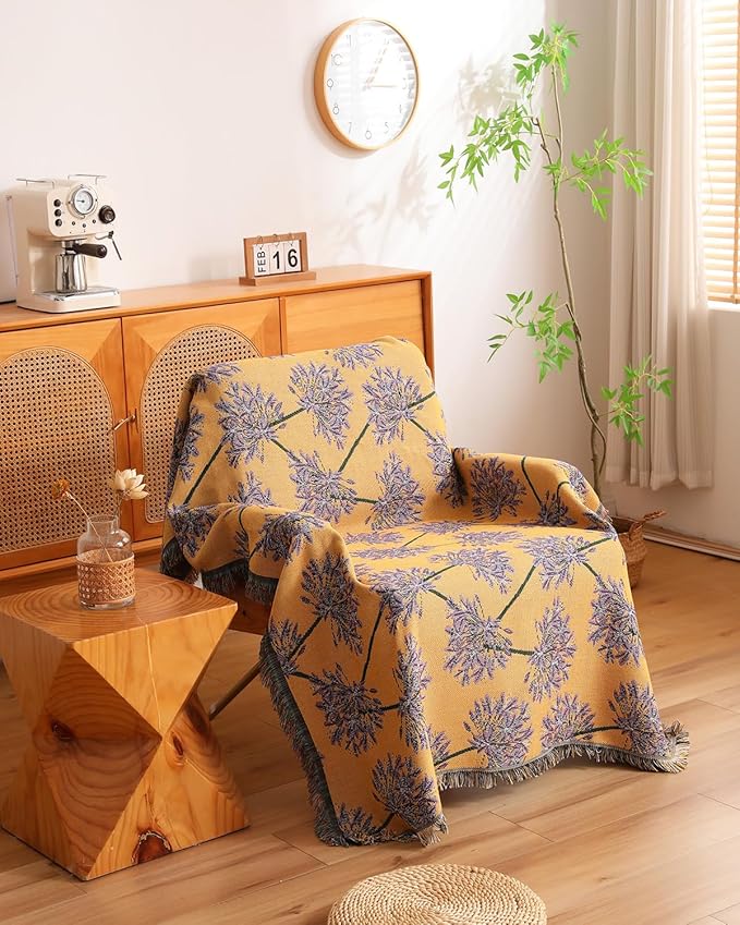 Erke Chair Recliner Cover Boho Throw Blanket Hippie Living Room Decor Wall Hanging Tapestry Outdoor Picnic Camping Rug Mattress Beach Towel Sofa Furniture Slipcover Bohemian 50”x70” The Agapanthus