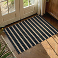 Lahome Elance Striped Easy Jute Entryway Rug, 2x3 Kitchen Rugs Non Slip Washable Indoor Outdoor Door Mat, Farmhouse Neutral Lightweight Non Shedding Small Carpet for Entry Welcome Door