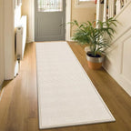 5ft Boho Kitchen Rugs and Mats Non Skid Washable, Braid Jute Kitchen Floor Runner Absorbent Kitchen Carpet Sink Rug, Beige