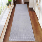 Boho 2x8 ft Runners for Hallways Extra Long Woven Washable Kitchen Runner Mat Rugs Non Slip, Soft Entryway Laundry Hall Floor Runner Carpet for Indoor Backdoor Bedroom Hallway Living Room, Gray