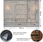 Accnicc Vintage Bookshelf Tapestry Medieval Art Book Tapestries Wall Hanging Gothic Dark Academia Retro Library Backdrop Tapestry for Bedroom Living Room Dorm Study Classroom 60 × 44 inch