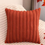2 Pack Pillow Covers, 20x20 Faux Fur Square Throw Pillow Covers for Living Room Decorations Throw Pillow Case, Throw Pillow Cover Cushion Cover for Home Sofa Bedroom Car, Rust