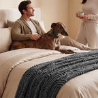 Bedsure GentleSoft Fleece Blanket Queen Size for Bed - Super Soft & Cozy, Fluffy Blankets for Women & Girls, Ideal for Sofa & Couch, Grey, 90x90 Inches