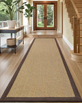 LUMI 2x7 Sisal Runner Rug Non Slip for Hallway, Natural Rustic Carpet No Shedding, Farmhouse Braided Area Mat Indoor High Traffic for Living Room, Entryway, Kitchen, Laundry