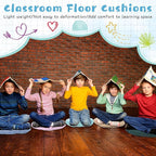 Tinideya 24 Pcs Round Floor Cushions Floor Pillows Meditation Seat Pillows Flexible Seating for Adults Kids, Chair Cushions for Classroom, Nursery, Living Room, Yoga(Small 11.8 Inch,Multi Color)