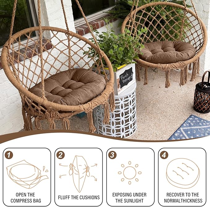 Tiita Outdoor Cushions Square Floor Pillow Thicken Tufted Seat Pad Large Floor Cushion for Yoga Meditation Living Room
