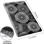 LuxStep Kitchen Mat Waterproof Kitchen Rugs for Floor Cushioned Anti-Fatigue Mat Non-Slip Standing Desk Mat Comfort Floor Mats for House Sink Office 17.3" x 28" Black