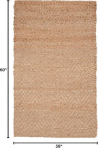SAFAVIEH Natural Fiber Collection Accent Rug - 3' x 5', Natural, Handmade Farmhouse Fringe Jute, Ideal for High Traffic Areas in Entryway, Living Room, Bedroom (NF731A)