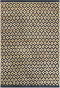 Jute Cotton Diamond Area Rug 2x3 Feet - Grey Natural, Reversible Soft Durable Floor Carpet Ideal for Entryway, Living Room, Kitchen | Farmouse Decorative Samll Neutral Rugs for Laundry Room