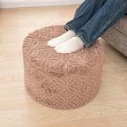 Plush Multi-Functional Ottoman Pouf – Ergonomic Ottoman Foot Rest with Space-Saving Design, Perfect Under Desks, Couches & Sofas (Coffee)