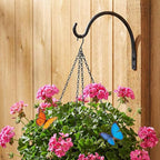 Qiang Ni Hanging Plant Bracket Hooks: 8 Inch Wall Plant Hook Planters and Decor - 2 Piece Rust-Resistant and Secure Brackets Maximize Your Outdoor Living Space
