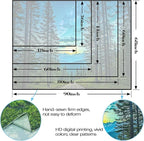 Accnicc Forest Road Tapestry Green Nature Pine Tree Wall Tapestry for Bedroom Aesthetic Starry Mountain Outdoor Landscape Small Tapestries Wall Hanging for Dorm Living Room Decor 48 x 36 Inch