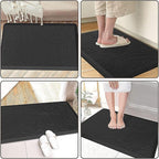 KMAT Kitchen Mat Cushioned Anti-Fatigue Floor Mat Waterproof Non-Slip Standing Mat Ergonomic Comfort Floor Mat Rug for Home,Office,Sink,Laundry,Desk 30"(L) x 20"(W),Black