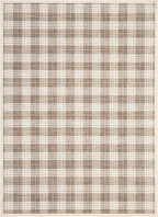GarveeHome Checkered Rugs 2x3, Machine Washable Entryway Rug with Non Slip Backing, Stain Resistant Low-Pile Doormat for Indoor Outdoor Hallways Kitchen Bathroom Bedroom Beige