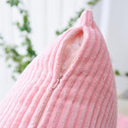 Home Brilliant 26x26 Pillow Covers for Couch Bed Decor Pink Soft Velvet Euro Pillow Shams for Sofa Partie, 26 inches, 66 cm, Set of 2, Pink