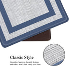 Mattitude Kitchen Mats Set of 2 Cushioned Rugs 0.47 inch Thick Anti-Fatigue Mats for Kitchen Floor,Waterproof Non-Slip Mats and Rugs Set for Office,Floor,Laundry 17.3"×29"+17.3"×59",Blue