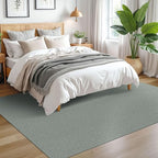 EARTHALL Washable Area Rugs 5x7 Ft Non Slip Living Room Rugs Cotton Rubber Backed Dining Room Rug Braided Bedroom Rugs Indoor Outdoor Floor Carpet for Living Room, Bedroom, Dining Room, Green/Grey