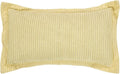 Better Trends Jullian Collection is Super Soft and Light Weight in Bold Stripes Design 100% Cotton Tufted Unique Luxurious Machine Washable Tumble Dry, King Sham, Yellow